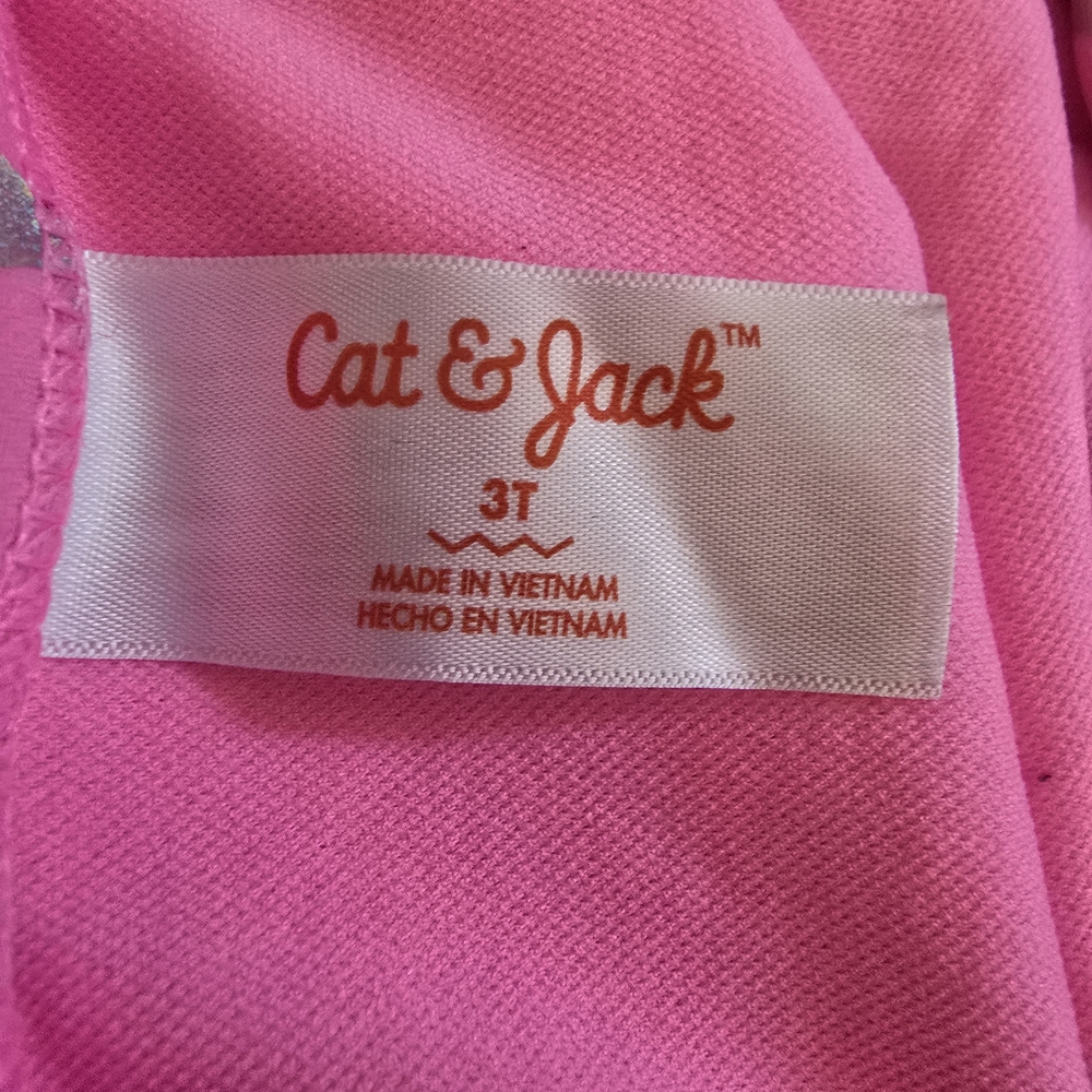 CAT & JACK Pink Ruffled Swimsuit - Picture 4 of 5